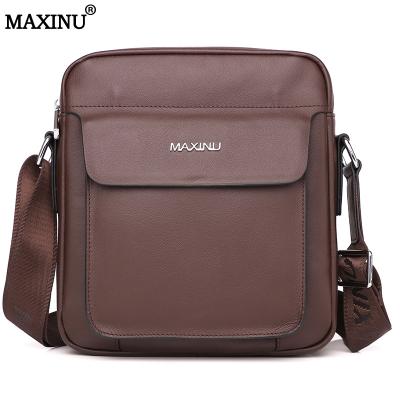 China MAXINU high quality customize water repellent 100% genuine leather topgrade men bags small backpack for sale