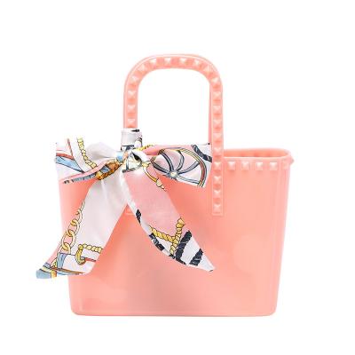 China Cheap Minimalist Jelly Kid Purses Latest Hot Selling Fasion And Small Handbags Cartoon Tote PVC Women Bag for sale