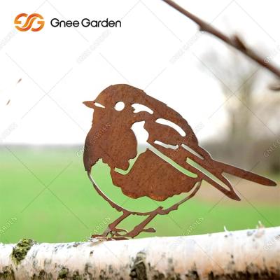 China Minimalist Outdoor Animal Garden Ornament Metal Bird Supplies Custom Ornaments Designer for sale