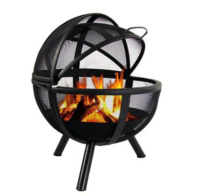 China Stocked Outdoor Metal Brazier Fire Globe Camping Pit For Sale for sale