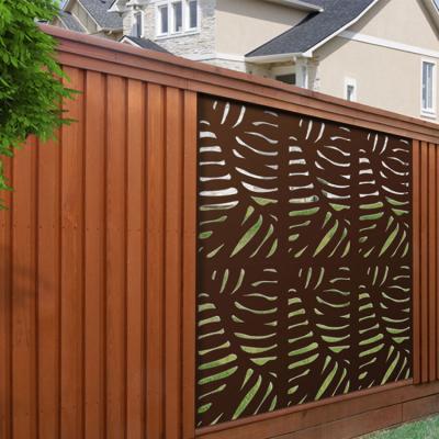 China Easily Assembled Corten Screen Metal Divider Screen For Garden, Iron Garden Gates, Decorative Garden Fence for sale