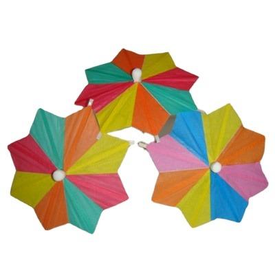 China Disposable Octagonal Flag Printed Umbrella Toothpicks for sale