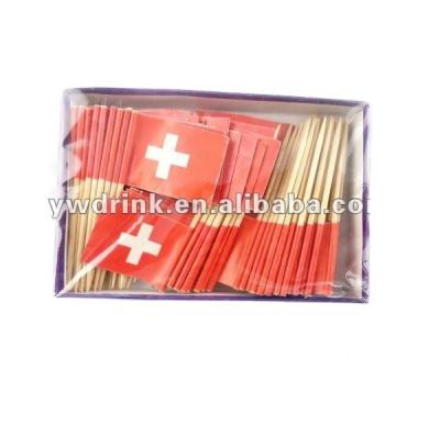 China Hanging toothpick flag of Switzerland for sale