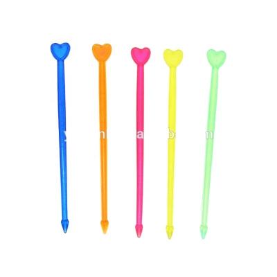 China Viable New Design Various Styles Plastic Fruit Forks for sale