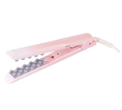 China 2022 New Design Powellercosmo 3D HAIR CURLER Hair Grid Crimper Volumizer Ceramic Wavy Hair Splint Corn Shaped Iron for sale