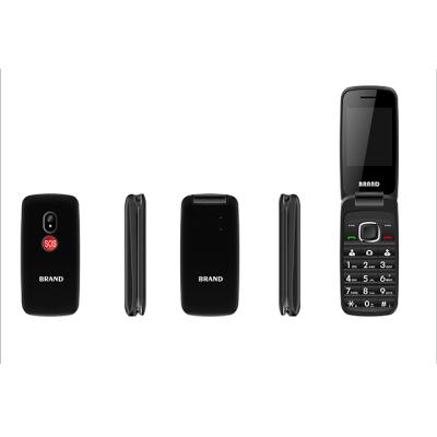 China Dual SIM Card 2.4inch wcdma 3g ECON flip phone for sale