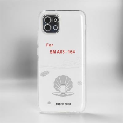 China Shockproof For India Indonesia Core Samsung A03 Clear Soft Anti-knock Transparent Shockproof Bumper Cells Case 1.3mm TPU Mobile Phone Covers for sale