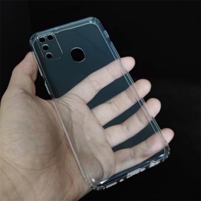 China Full Transparent Clear Shockproof Soft Mobile Phone Cases Shockproof TPU Lens Cover Cell Phone Covers Unique Aesthetics Wholesale For Samsung M30S for sale