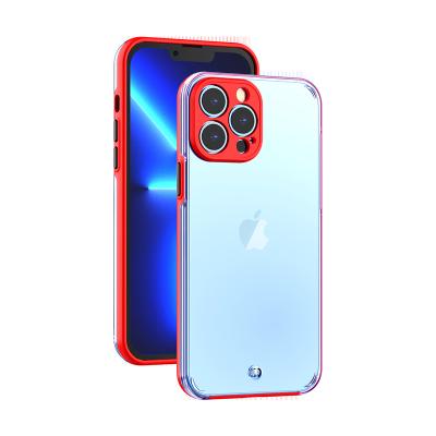 China Crystal Clear Hard PC Transparent Shockproof TPU Mobile Phone Cover Soft Shockproof Phone Case For Iphone 13 pro 11 12 max Xr Xs max for sale