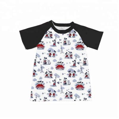 China 2018 new autumn children's clothing breathable cartoon pattern boutique short sleeve t-shirt for sale