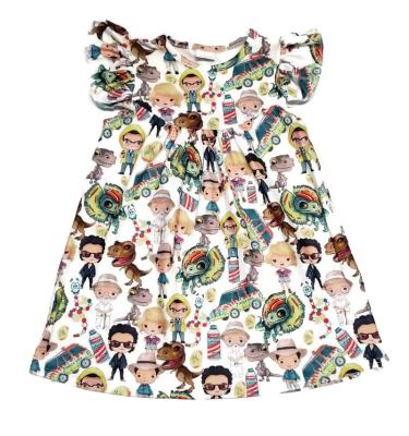 China Breathable Fashionable Baby Dress Summer Kids Dress High Quality Cotton Baby Toddler Dress for sale