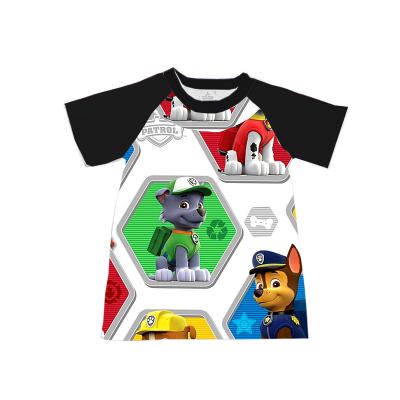 China 2018 Children's New Breathable Dog Printing Equipments Baby Boy Loose Wholesale T-shirt for sale