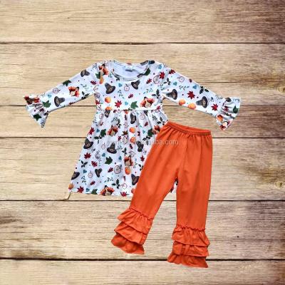 China 2018 Cotton Boutique Kids Thanksgiving Clothing Wholesale Designer Turkey Baby Clothes for sale