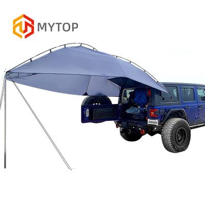 China Extended Type New Car Cover Sun Shade Waterproof Anti Mosquito Self Driving Camping Suv Awning Tent Rear Awning for sale