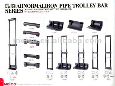 China Plastic+Fe Trolley Hand 123 Extendable Distance L0093 With Push Button for sale