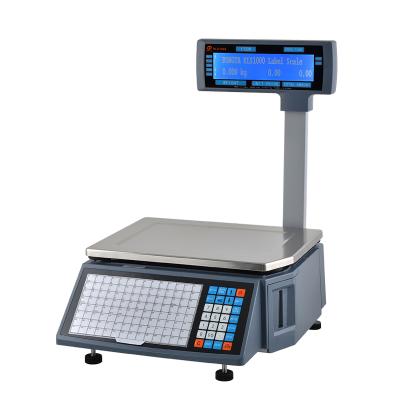 China 30kg Label Printing Weight Scales Digital Electronic Price Calculating Scale Width: 30~60mm for sale