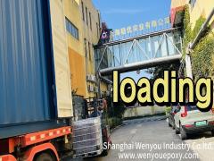 Stabled loading transportation for epoxy resin