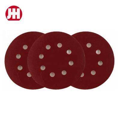 China 5 Inch 8 Hole Sander Polishing Disc, Paper Sanding Disc Polishing Tool for Wood or Metal Polish for sale