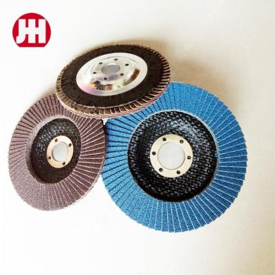 China Durable factory wholesale good manufacturer good price aluminum oxide fin wheel aluminum oxide fin disc 4 1/2 ss abrasive polishing wheel for sale