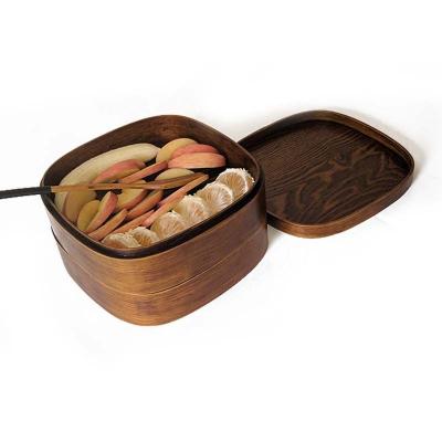 China Stocked Natural Wooden Sushi Food Bowl for sale