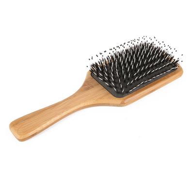 China Bamboo Cushion Promotion Paddle Brush For Detangling Long Hair for sale