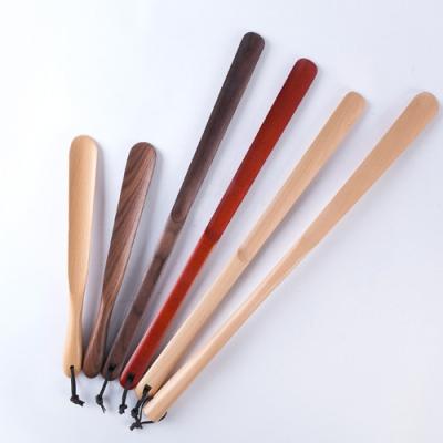 China For hotel or home wooden mahogany wedge craft shoe horn for sale