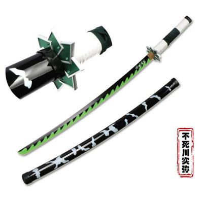 China Wooden Anime Katana Swords, Tanjirou Samurai Sword, Zoro Sword Pinion Anime Party Premium Cosplay Knife for sale