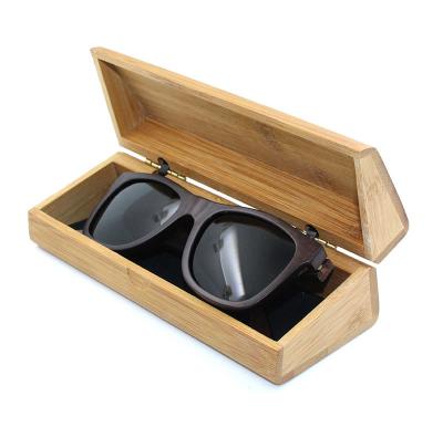 China Fashional glasses cases 2020 novelty products customized laser engrave eyewear glass logo handcrafted bamboo wooden cases for sale