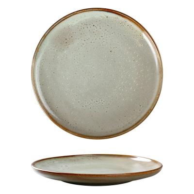 China Viable High Quality Durable Porcelain With Reactive Glazes Steak Dish Dish Nordic Ceramic Tableware Restaurant Dinner Dishes Sets for sale