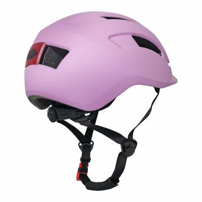 China Breathable Vents Adult cycling helmet Bicycle balance bike electric helmet rechargeable LED taillight adjustable head circumference for sale