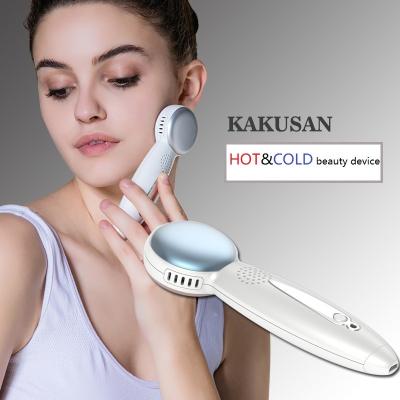 China Anti-puffiness Electric Facial Skin Lift Face Massager With Massage Cold And Heat Pad for sale