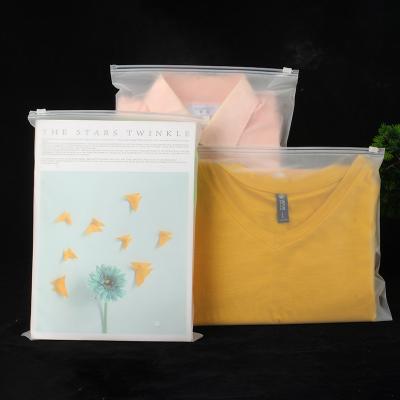 China Eco Friendly Recyclable Ziplock Apparel And Jewelry Bag PVC Slider Frosted Ziplock Bag for sale