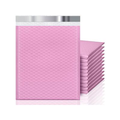 China Strong Adhesive/Shock-resistance/Waterproof/Nice Printing Hot Selling Premium Co-extruded Poly Bubble Mailer Matte Pink Nude Butterfly for sale