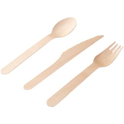 China 2021 Amazon Convenient Top Selling Biodegradable Wood PLA Spoon Knife And Fork Sets for sale