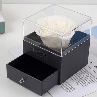 China Handmade Custom Luxury Packaging Gift Hat Flower Bouquet Acrylic Wholesale Box for sale