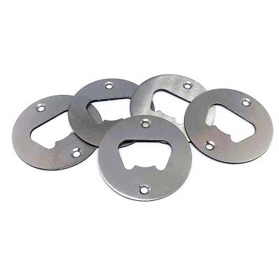 China Widely Applied Stainless Steel Round Bottle Opener Inserts Metal Accessories Sheet Metal Processing for sale