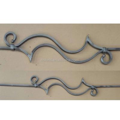 China Easily Assembled Exterior Doors Rails Decorative Forged Steel Railings Baluster for sale