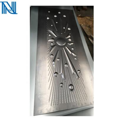 China Stamped Cast Steel Swing Door Skin Factory Supply Galvanized Cold Rolled Steel Metal Door Sheet for sale