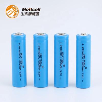 中国 3.2V 600mah リチャージ可能なシリンダー リチウム電池 IFR 14500 電動歯ブラシ用 販売のため