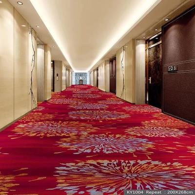 China Hotel Hallway Oriental Washable Cinema Think And Soft Floor Wilton Nylon Printing Machine Made Printed Wall To Wall Mat for sale