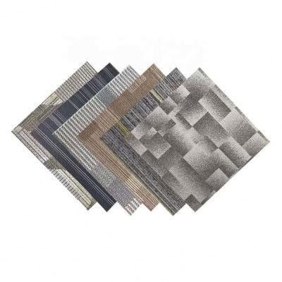 China Factory Designer Non Woven Shaggy Bedroom Geometric Floor Mat Anti-Slip Area Rugs Washable Carpet Tiles for sale