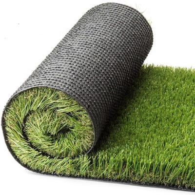 China Door playpen pp and extra anti-UV material artificial grass pe blade spring color and autumn color 2/4*25mm for sale