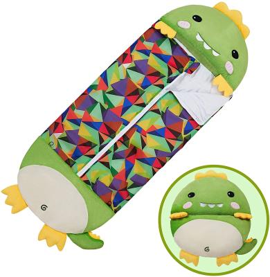 China Envelope Type E-Rike Kids Sleeping Bag Kids Plush Fleece Animals Sleeping Bag For Warm for sale