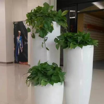 China Wholesale CLASSIC Cement Ball Shaped Flower Pots Decorated Large Fiberglass Clay Flower Pots For Outdoor Gardens for sale