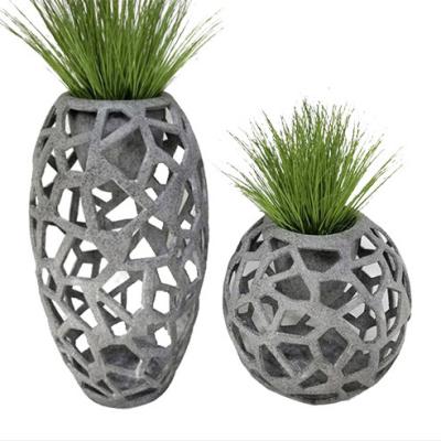 China Top quality stable special popular popular fiberglass flowerpot outdoor flowerpot for home decor for sale