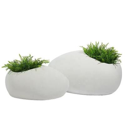 China Eco-friendly Nordic style fiberglass flower pots for indoor and outdoor decoration are affordable and exquisite in style for sale