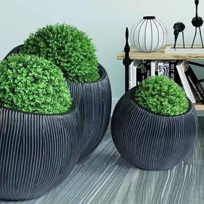 China Factory direct wholesale durable custom garden fiberglass decorative flower pots for sale