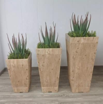 China Elegant creative flower pots garden planting municipal construction FRP wholesale price flower pots for sale