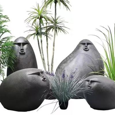 China Dudouzui stable set flowerpot can be used for hotel garden family decoration fiberglass flowerpot for sale