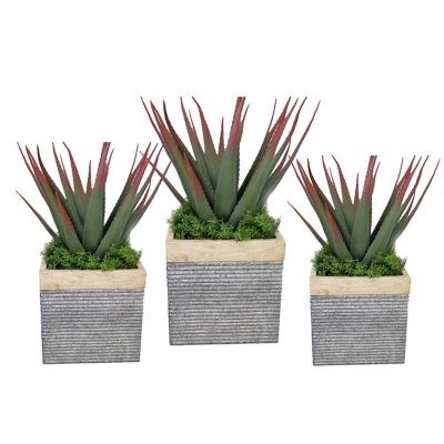 China Eco-Freindly Elegant Wood Grain Square Clay Flower Pots for Indoor and Outdoor Garden Decoration Fiberglass Flower Pots for sale